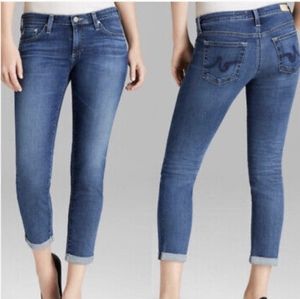 AG Adriano Goldschmied "The Stilt Roll-Up" cigarette roll-up jeans - 29